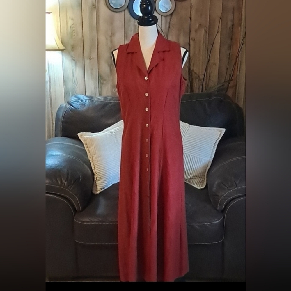 Vintage Selene Sport Sleeveless Summer Day Dress Size XL Classic Beach Wedding